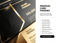 Carte PVC/plastique personnalisée de luxe avec logo imprimé offset, carte d'affaires/de membre/VIP, impression sérigraphique, gaufrage, feuille d'or métallique