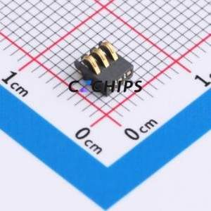 GT-BTP12703-0170B-013A Blade/Spring Contact Battery Connector SMD,P=1.27mm Connector Spring Contact Type 1.27mm 3P Vertical - Product Image 1