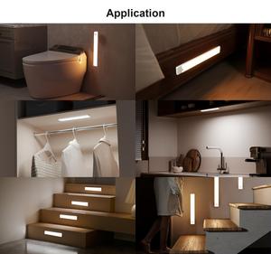 Lampe de placard à détecteur de <span class=keywords><strong>mouvement</strong></span>, rechargeable par USB, éclairage LED sous armoire pour cuisine, 3 températures de couleur, intensité réglable - Product Image 4