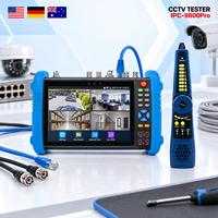 Testeur de caméra CCTV IPC-9800 Pro CVBS BNC avec sortie en boucle 4K, PTZ, RS485, TDR 180M UTP, double Gigabit pour ingénieur CCTV
