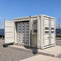 Conteneur BESS industriel 20 pieds HC 1-5 MWh, batterie LiFePO4 à refroidissement liquide, EMS, RS485, pour systèmes solaires et éoliens hybrides, optimisation de la puissance de crête sur réseau, OEM