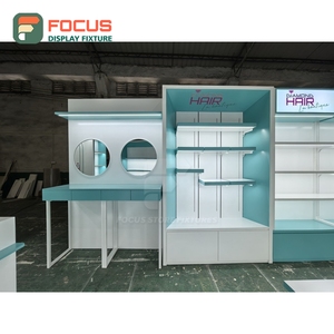 Luxury Wig Display Cabinet Glass Door Drawer Shelf Multi Layer Hairpiece Store Display Cabinet Module - Product Image 6