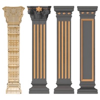 Moule de coffrage en gros pour colonnes de portail, moule carré et rond pour colonnes de maison en ciment, moules à piliers romains en béton à vendre pour la décoration