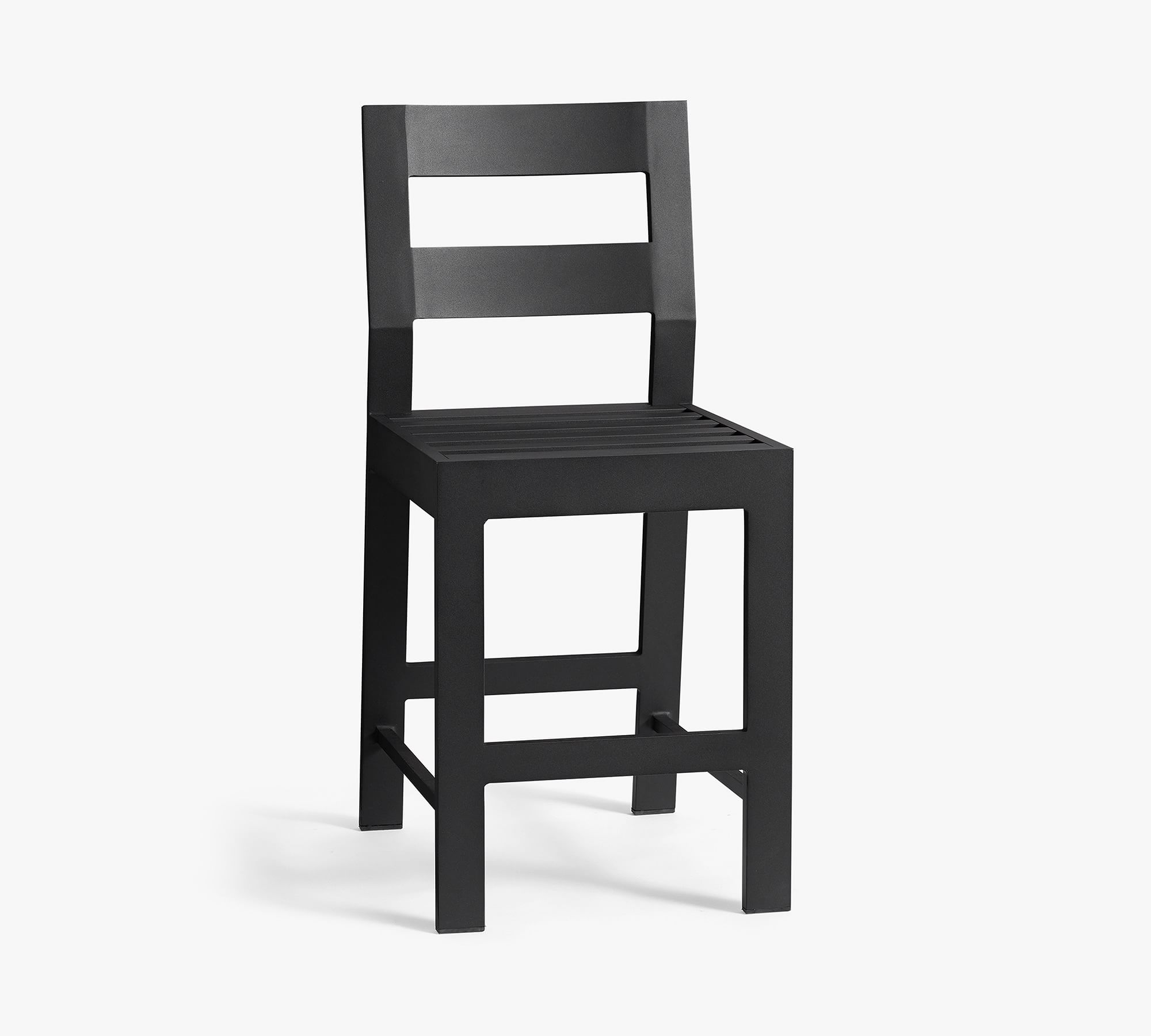 Powder Coated Rustproof Furniture Aluminum Frame Counter Bar Stool with Soft Cushion