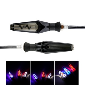 Phổ 12v xe máy chảy nước blinker lần lượt tín hiệu ánh sáng hổ phách nhấp nháy <span class=keywords><strong>LED</strong></span> chỉ số Đèn Xe Máy <span class=keywords><strong>Led</strong></span> cảnh báo ánh sáng - Product Image 1
