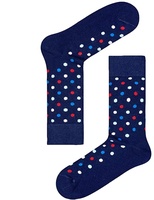 2022 logo personnalisé bas quantité minimale de commande noir hommes à pois robe classique affaires chaussettes bambou