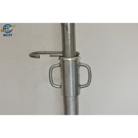 Étai de construction télescopique réglable en acier galvanisé Q235 de type italien pour coffrage en béton