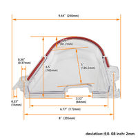 Cubierta de correa de distribución de engranaje de leva transparente Polea De Leva Turbo para Honda Civic 96-00 EK D15 D16 92-95 EG D16 SOHC VETC