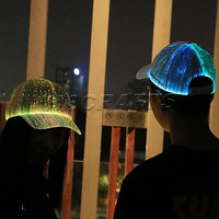 Cappello LED a Prezzo di Fabbrica, Berretto da Baseball Luminoso Ricaricabile con Luci in Fibra Ottica per Feste, Ballerini e Artisti
