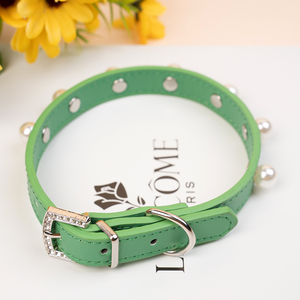 <span class=keywords><strong>Collar</strong></span> de Perro de Estilo Clásico con Anillo Acolchado para el Cuello, Pedrería Brillante y Cuero PU, <span class=keywords><strong>Collar</strong></span> para Mascotas con Diseño Sólido de Diamantes de Cristal - Product Image 6