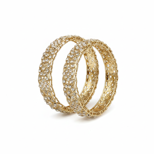 Elegant Austrian Crystal <b>Bangles</b> <b>Set</b> Designer Statement Jewelry Premium Party & Wedding Collection - Product Image 2