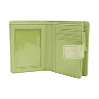 Portefeuille pour femme en cuir PU avec blocage RFID, personnalisable, avec fenêtre d'identification et poche zippée, porte-cartes multiples, organiseur d'argent liquide