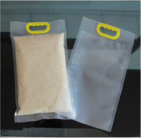 Sacs d'Emballage en Plastique Nylon PE pour Riz de 1kg, 5kg, 25kg avec Poignées, Design Supérieur
