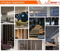 Profilé en aluminium série LvSen 6000 pour éclairage LED T5, 56,6x11mm, anodisé, forme angulaire, service de poinçonnage T3-T8 LS-122 pour décorations