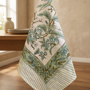 Mantel de Lujo Khushboo de Algodón de 3mm con Estampado Floral Estilo Natural para Decoración del Hogar, Bodas, Fiestas en el Jardín, Camino de Mesa y Salvamanteles - Product Image 3