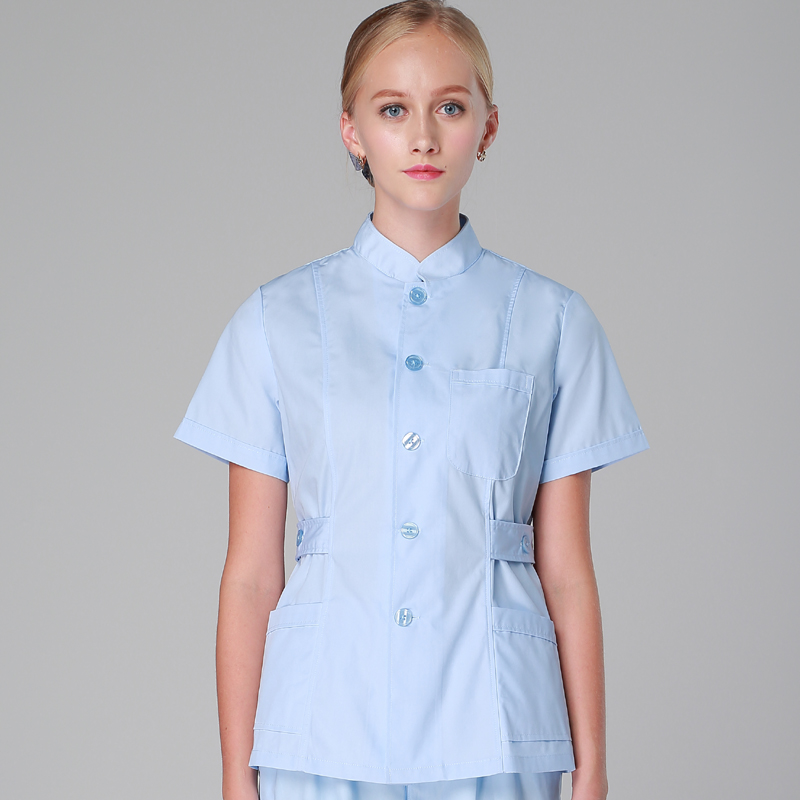 Femmes Bleu Manches Courtes