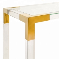 Bureau acrylique pour porche et ordinateur en plexiglas, offre spéciale, moderne et simple, livraison directe d'usine