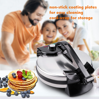 Machine à crêpes Taco antiadhésive et automatique avec bouton de Thermostat, 1 pièce, capati