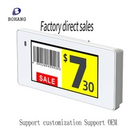 BOHANG Etiqueta de estante electrónica digital ESL 2,4 GHz Etiqueta de precio de tinta electrónica Etiqueta de precio de estante electrónico inteligente para tienda minorista