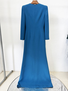 فستان سهرة فاخر مخصص A11606 مزين بالخرز والماس للنساء، فستان رسمي أنيق بأكمام طويلة لحفلات الزفاف والمناسبات - Product Image 3