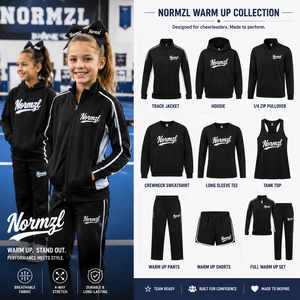 Ensemble de survêtements d'entraînement pour équipes de cheerleading, vestes et pantalons OEM d'usine, tenue de danse et d'échauffement - Product Image 4