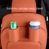 Support de rangement durable pour téléphone portable, porte-gobelet et poubelle pour voiture, à fixer sur la portière ou le dossier de siège