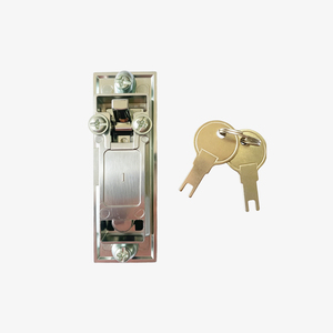 MS603 Series Zinc Alloy Panel <strong>Lock</strong> <strong>with</strong> <strong>Key</strong> Red Push Button Industrial Cabinet Electrical Panel Do for Distribution Panel Use - Product Image 4