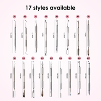 Poussoir à Cuticules en Acier Inoxydable 420 de Haute Qualité, Pèle-Cuticules, Grattoir, Manucure, Pédicure, Nettoyeur d'Ongles, Poussoir à Cuticules Personnalisé OEM