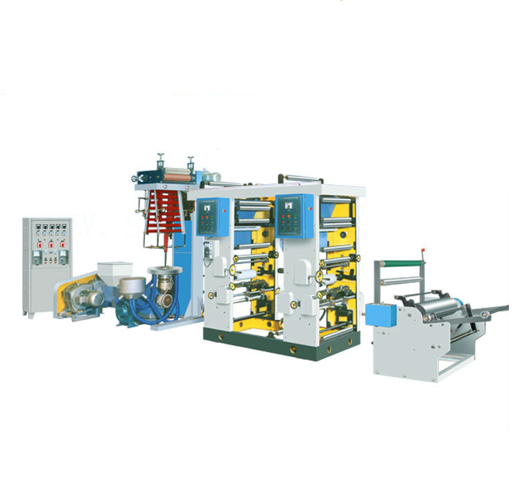 HDPE LDPE SJ-AY-50 PE film blowing machine sanyuan with printing