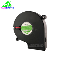 Ventilateur soufflant DC 7525 12V 24V à double roulement à billes 75x75x25mm, ventilateur centrifuge sans balais, petit turbo souffleur d'air