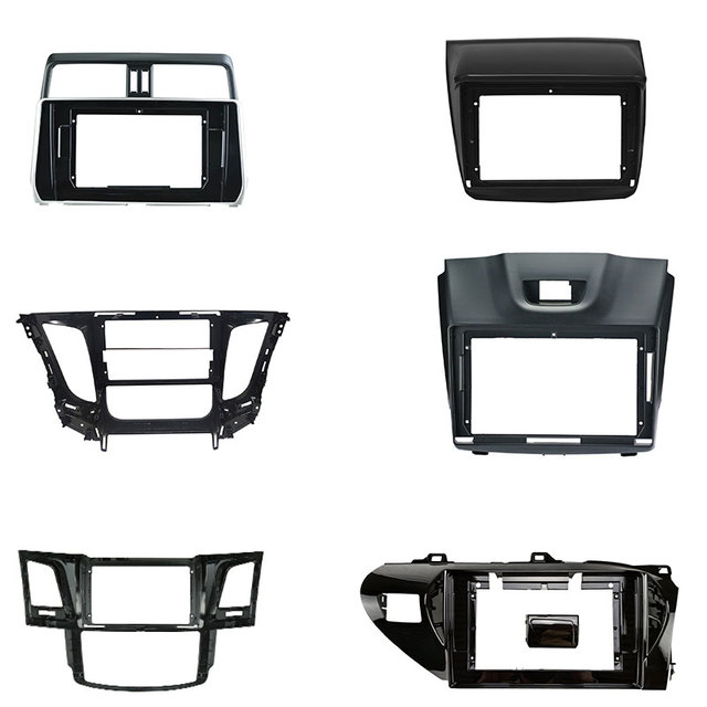 Rhythm Dashboard Radio Stereo Fascia Panel for Toyota Mitsubishi Holden Isuzu Chevrolet Prado 2005-2019 Car Interior Accessories