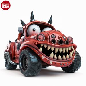 Coches de <span class=keywords><strong>juguete</strong></span> para niños pequeños, coches de fricción, coches de <span class=keywords><strong>juguete</strong></span> monstruo extraíbles, camión de Toro, camión de leopardo, camiones de cocodrilo - Product Image 3