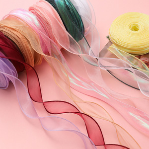 Fishtail Yarn <b>Ribbon</b> 4Cm Wide Colorful Organza <b>Ribbon</b> For DIY Crafts And Bow Making 1 Meter Pack - Product Image 4