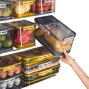 Egg Crisper Kitchen Egg holder Tray Storage Container Plastic Egg Container Case Refrigerator Fresh Storage Boxs Organizer