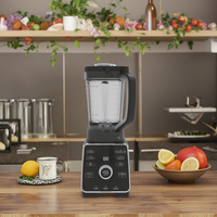 Blender multifonction 1,8 L haute performance 1400 W avec commande tactile, broyeur à glace haute vitesse et mixeur pour smoothies, pour usage domestique