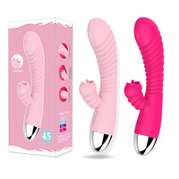 Leistungsstarker G-Punkt Rabbit Vibrator für Frauen mit Klitoris-Leckstimulation und 12 Geschwindigkeiten, Dildo-Vibrator für Masturbation, Sexspielzeug