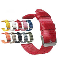 Bracelet de montre en nylon pur imperméable de 18 mm, 20 mm, 22 mm avec boucle ardillon, deux pièces, pour montres connectées – Fournisseur d'usine