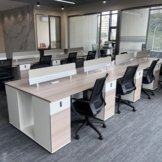 Modern Desk Partition Wholesale Modular Office Table Laptop Furniture Workstation 2,4,6 Seat Office Workstation Desk