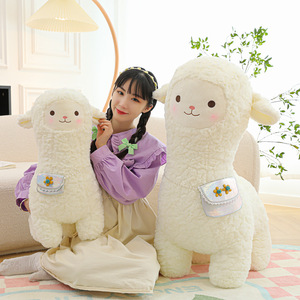 Adorable poupée en peluche alpaga, jouet en peluche, oreiller, poupée de nuit pour <span class=keywords><strong>garçon</strong></span>, grande poupée en tissu pour fille, cadeau pour enfants - Product Image 1