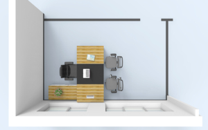 Escritorio Ejecutivo Moderno de Alta Gama KALN, Mueble de Oficina Convertible para Gerente, Escritorio de MDF con <span class=keywords><strong>Chapa</strong></span> o <span class=keywords><strong>Pintura</strong></span> para Escuela - Product Image 2