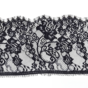 ERKOUMI Premium 17CM <span class=keywords><strong>Dentelle</strong></span> Guipure en Nylon Non Extensible à Bordure en <span class=keywords><strong>Dentelle</strong></span> et Motif Cils en Fil Pressé pour la Confection de Robes En Stock - Product Image 5