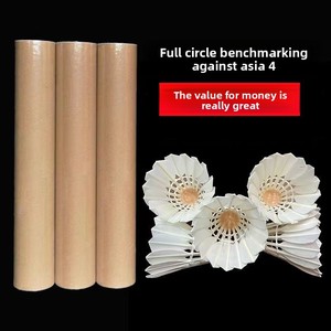 Volants de <span class=keywords><strong>badminton</strong></span> en plumes de canard rouges Yasi Yawi non marqués, sélection de Lin Li, avec base en liège composite, économiques et durables pour l'entraînement au <span class=keywords><strong>badminton</strong></span> - Product Image 3