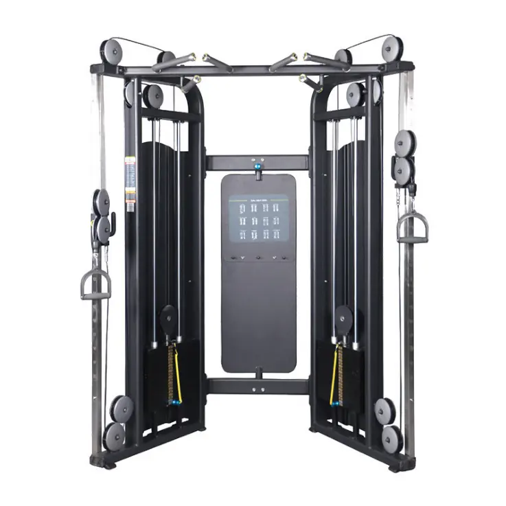 Beste Apparatuur Trainer Multifunctionele Smith Machine Kabel Verstelbare Kabel Met Triceps/Chinning/Lat/Row Squat Rack