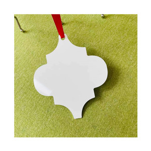 Handysub-ornamento de Navidad de Metal blanco, en forma de árabe, sublimación, en blanco - Product Image 6