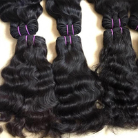 Cheveux Indiens Bouclés Bruts, Lot de Mèches d'Extensions de Cheveux Humains Indiens Naturels en Gros, Paquets de Cheveux Bruts Indiens du Fournisseur