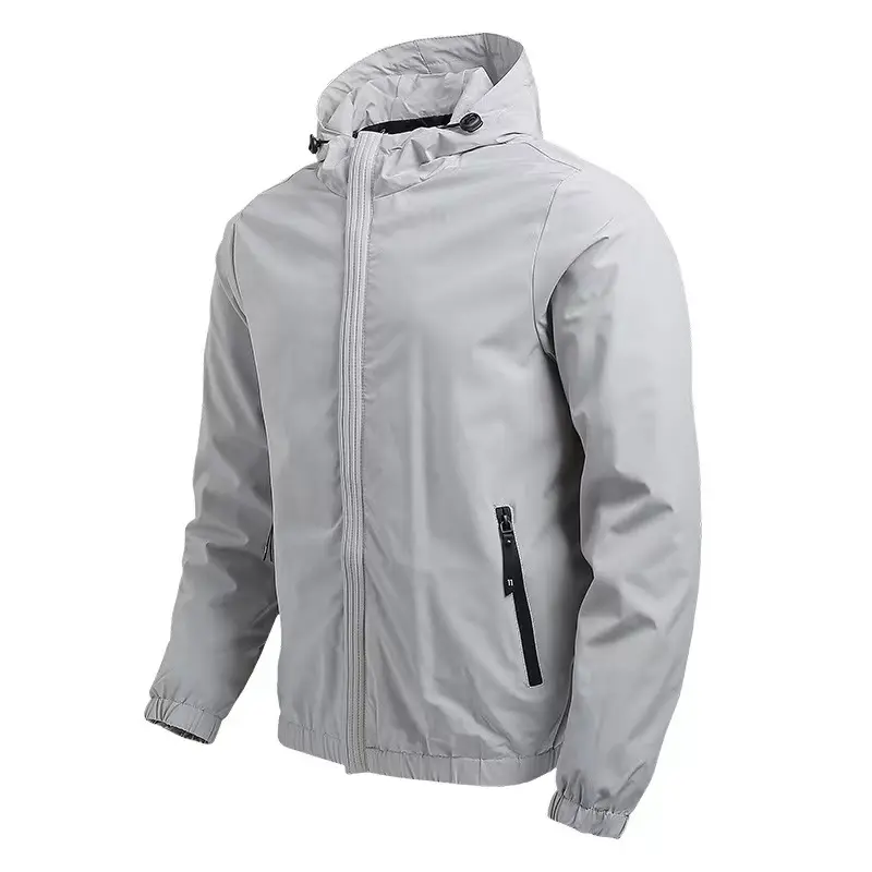 Zipper Windbreaker Jackets Outdoor Hunting Fitness Men Coat Winter Jacket Woven Fabric Casual Topgear High Standard Waterproof