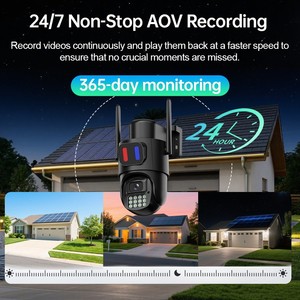 Cámara Solar HiEasy AOV 4G para Exteriores, Visión Nocturna a Todo Color PTZ, con Almacenamiento en la Nube y Función de Alarma - Product Image 4