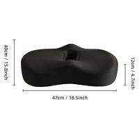 Coussin de siège en mousse à mémoire de forme pour chaise de bureau et siège de voiture, anti-hémorroïdes, avec trou circulaire, et coussins lombaires – Offre Spéciale