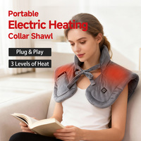 Calentador de Cuello y Hombros Acogedor con 3 Niveles de Calor, Terciopelo Polar para Nudos Musculares, USB para Trabajadores de Escritorio, Escritores y Personas con Cuello Rígido por Largas Horas