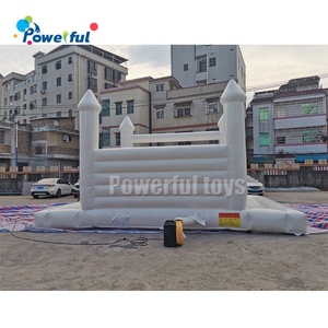 Commerciale per bambini gonfiabile per matrimonio buttafuori moonbuttafuori bianco castello gonfiabile gonfiabile aria saltando casa di rimbalzo bianca per Paty - Product Image 3